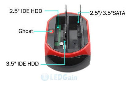 Todo En 1 HDD Docking Station Dual USB 2.0 IDE SATA 3