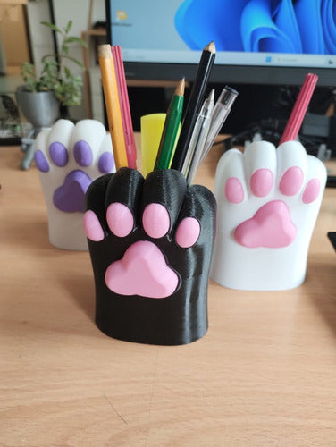 3D.ARTDECO Cat Paw Pencil Holder - 3D Printed 1