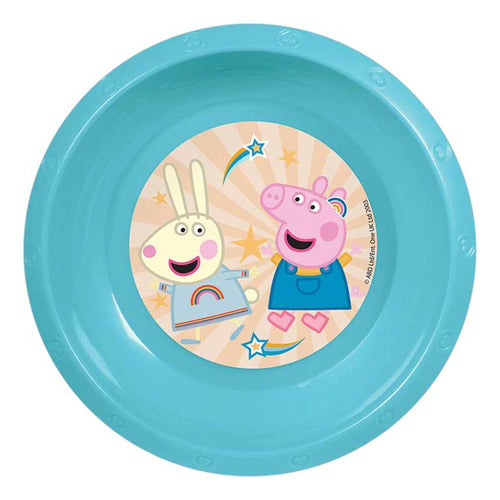 Stor Peppa Pig Flat Plastic Plate 22 Cm BPA Free 0