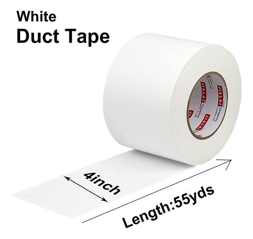 Jialai Home White Duct Tape, Wide Roll, Industrial Grade 1