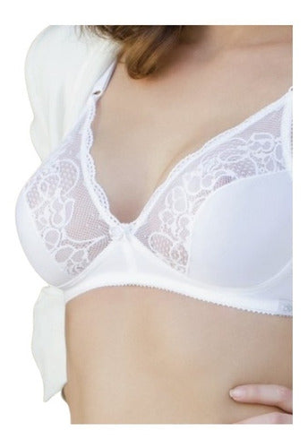 Deville Lycra Non-Wire Bra with Lace Art. 471 7