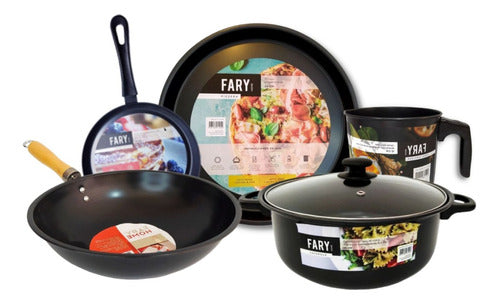 Fary Home Non-Stick Cookware Set - 5 Pieces 0