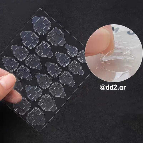 DD2 Sticker Adhesivo Pegamento Para Tips Uñas Postizas Cinta 5