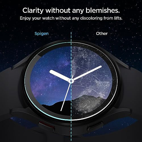 Spigen Tempered Glass Screen Protector for Samsung Galaxy Watch 6 44mm 5