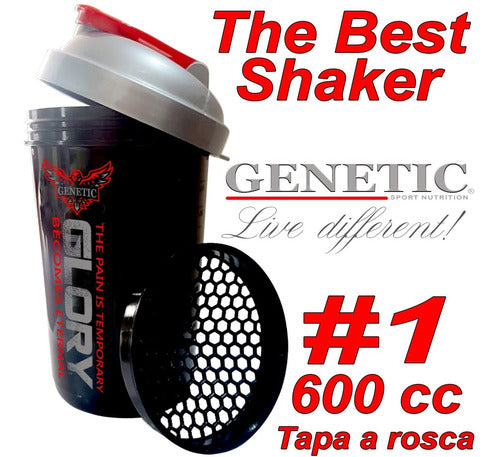 Genetic Shaker Black Glory 600ml Protein Smoothie Maker Without Clumps 2