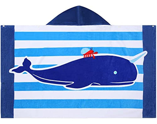 Bavilk Kids Hooded Beach Bath Towel, Cubie 0