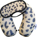Microbead Neck Pillow + Soft Eye Mask for Sleeping and Traveling 0