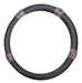 Iael 38cm Black Steering Wheel Cover with Purple Print 0