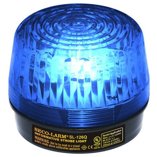 Luz Estroboscópica De Seguridad Azul Seco-larm Sl-126q / B ( 0