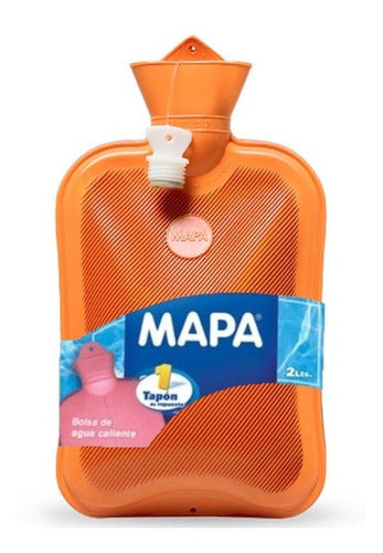 Bolsa Agua Caliente Mapa Pirelli C/tapón Repuesto Naranja X2 1