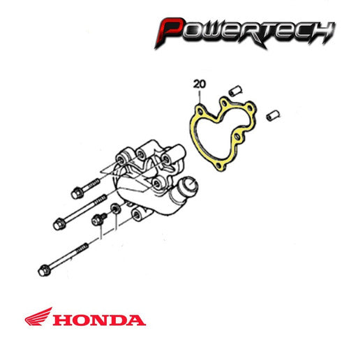 Honda Junta Tapa Bomba De Agua CR 125 05 - 07 - Powertech Motos 3