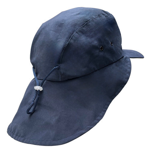 Fishing Hat with Neck Flap and Adjustable Cord 1