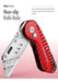 Cutter Trincheta Cuerpo Metalico Fantasticar - Rojo 1