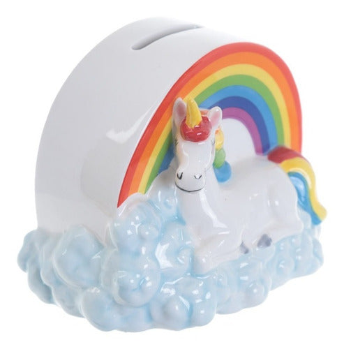 Alcancia Unicornio Arco Iris Colores Niño Infantil Diseño 1