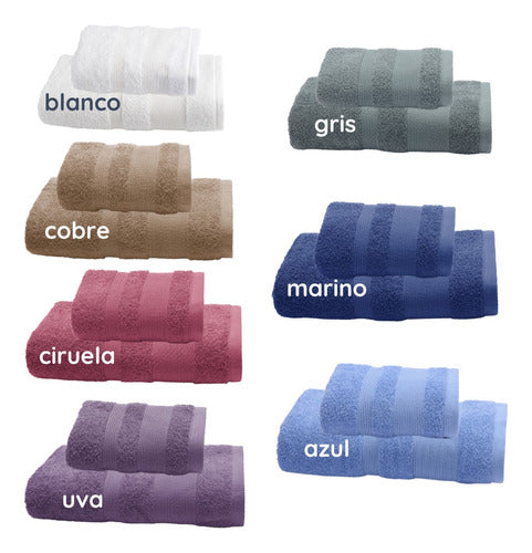 Arcoiris Set of 10 Heavyweight Hotel-Style Towels and Bath Sheets - 100% Cotton 1