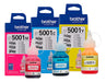 Pack Tintas Color Brother Original Bt5001 T500 T300 T700 0