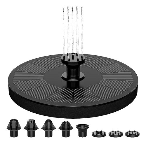 GoldFlower Solar Fountain, Floating Water Fountain Pump 0