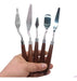 Set of 5 Artistic Modeling Buttercream Painting Spatulas 1