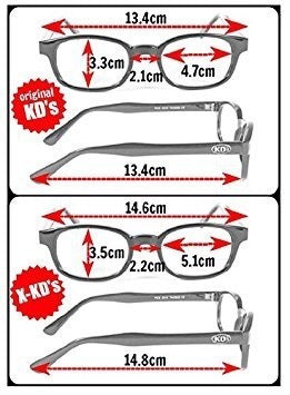 KD'S Reader'z Bifocal Smoke 1.75 Magnification 3