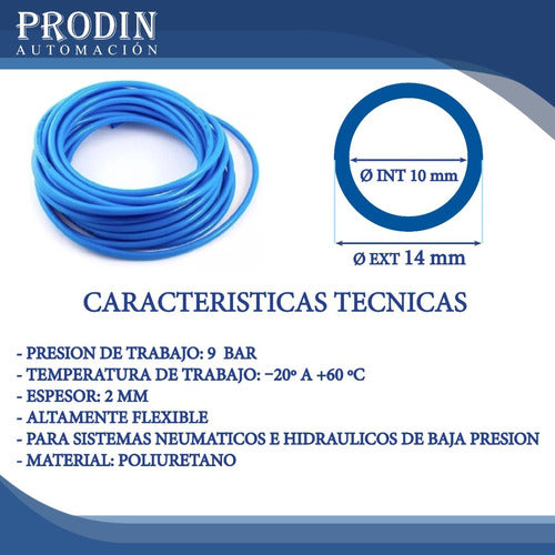 Mantova Polyurethane Tubing 14mm for Pneumatic Air 10 Meters 1