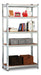 Unilux Metal Shelf with MDF Shelves 90x30x180 6