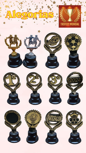 Trofeos Mundial Trofeo Con Columna / Todos Los Deportes / 20cm 3