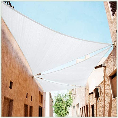 Toldo Vela Sombra Viento Granizo C/uv 5*5*5 Triangulo Blanco 1