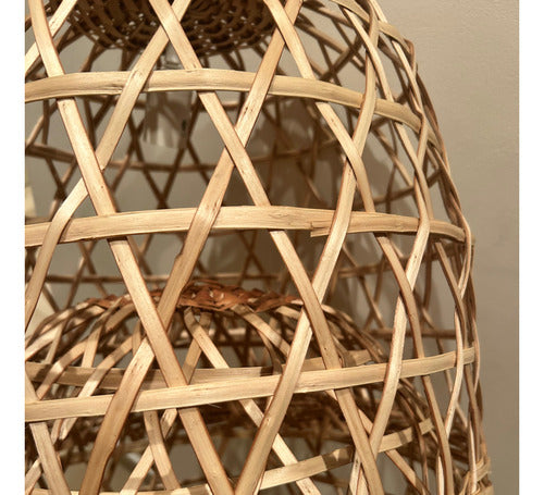 Wicker Hanging Lamp Cage 40x40 6