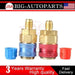 CarBole R134a Auto Quick Coupler Copper Connector Adapters 1