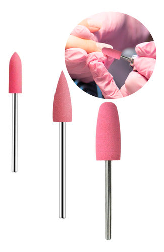 P&N Silicone Buffing Bits for Russian Manicure and Pedicure - Pack of 3 0