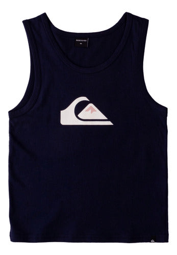 Quiksilver Kids Comp Logo Tank Navy Blue 0