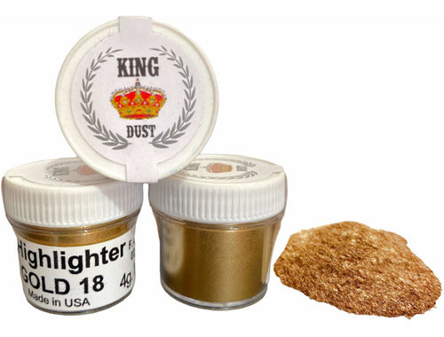 King Dust Highlighter Gold 18K Edible Powder Colorant 0