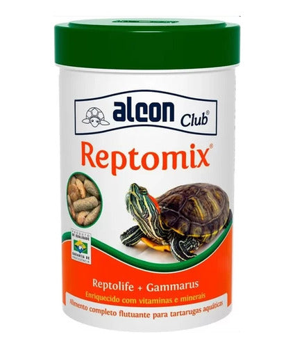 Ração Reptomix Tartaruga Aquática Alcon Club 60gr Com Camarã 0