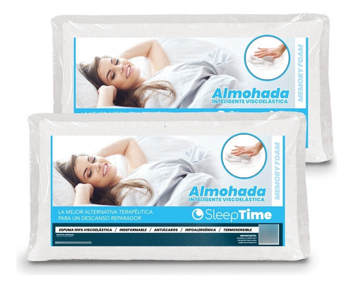 SleepTime Combo X2 Smart Pillows 85x40 Queen Size - Seeptime 0