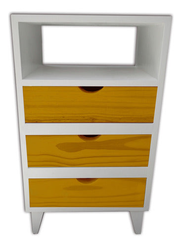 Crecer en Colores Vintage Retro Painted Nightstand 0