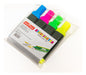 Officemate 4 Fluorescent Markers - Chiseled Tip 1