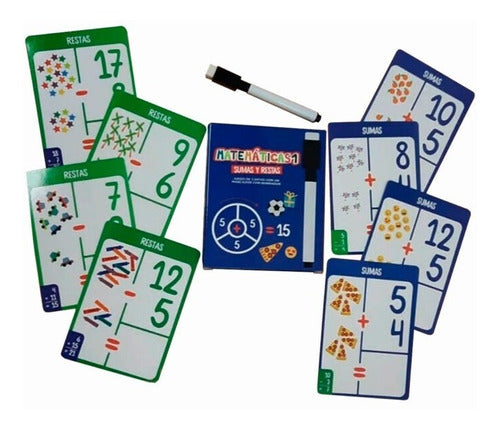 Cartas Matemáticas Sumas Y Restas Juego Didáctico Infantil 2