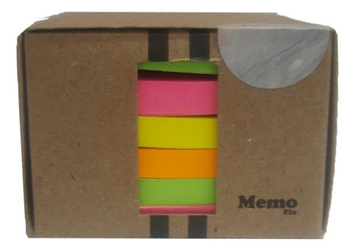 Memo Fix Neon Sticky Notes 75x75 Mixed Pack of 80 Sheets 0