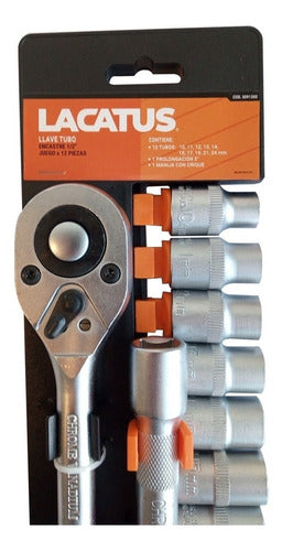 Lacatus Half-Inch Socket Wrench Set - 12 Pieces 2