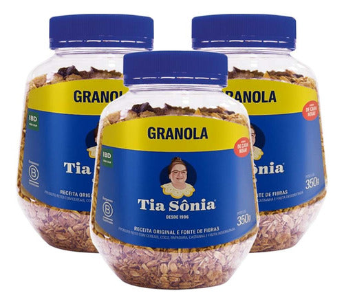 Kit 3 Granola Tradicional Castanha Coco Pote 350g Cada 0