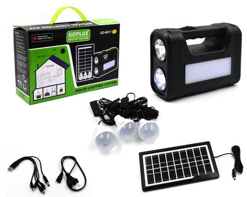 Kirko Kit De Iluminación C/ Batería Recargable + Panel Solar 0