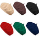 Jolbndcv 6 Pcs Beret Hat French Beanie Hat Outdoor Hat Winter Hat 0