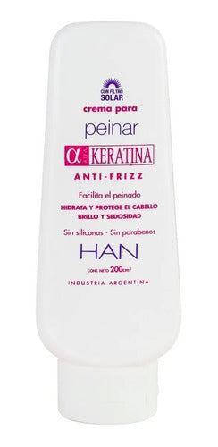 Han Crema Para Peinar Con Keratina Apto Metodo Curly X 220cc 1