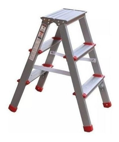 Santini Aluminum Folding Step Ladder 3 Steps 66 Cm 0