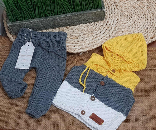 Limón y Rumba First Baby Outfits, Hand Knitted. Immediate Delivery 2