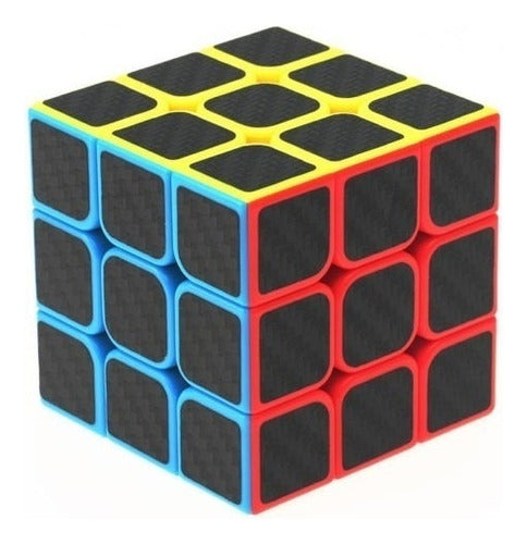 Kitch Tech Cubo Magico Funs Z Cube 3x3x3 Sticker Fibra Carbon 0