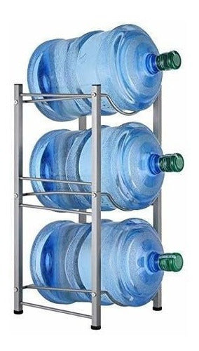 Soporte Para 3 Bidones De Agua 20 Litros Plateado 0