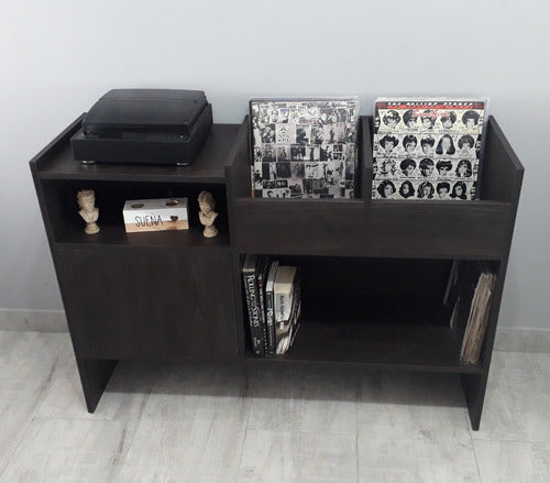 Double Decker Record Player and Vinyl Table Furniture 4