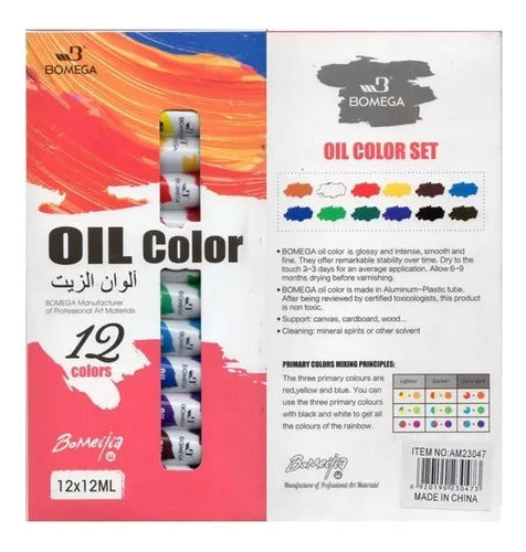 12 Bomeijia Oil Color Tubes. Excellent Quality. Boxed 0