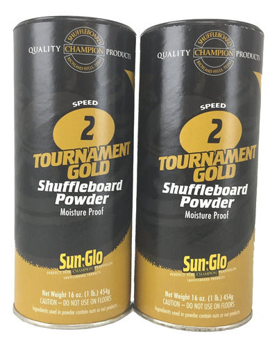 Sun-Glo Double Pack Wax Powder for Shuffleboard Speed #2 0